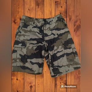 Mens Billabong Black and Grey Bathing Suit Size 32